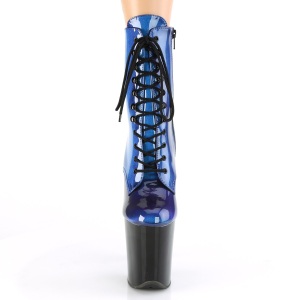 Blue glitter 20 cm FLAMINGO-1020SHG Exotic stripper ankle boots