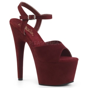 Borgogna Ecopelle 18 cm ADORE-709FS sandali tacchi a spillo
