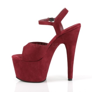 Burgundy Leatherette 18 cm ADORE-709FS high heeled sandals
