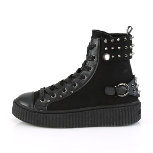 Canvas 4 cm SNEEKER-266 Mens sneakers creepers shoes