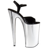 Chrome 25,5 cm BEYOND-009 extrem platform high heels shoes