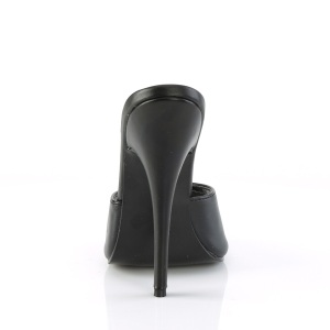 Ciabatte neri 15 cm DOMINA-101 ciabatte con tacco alto fetish
