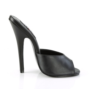Ciabatte neri 15 cm DOMINA-101 ciabatte con tacco alto fetish