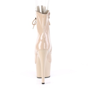 Cipria Verniciata 18 cm ADORE-1021 stivaletti con plateau suola donna