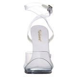 Clear 11,5 cm CHIC-06 High Heeled Stiletto Sandal Shoes