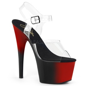Colorata doppia 18 cm ADORE-708BR calzature plateau con tacco