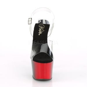 Colorata doppia 18 cm ADORE-708BR calzature plateau con tacco