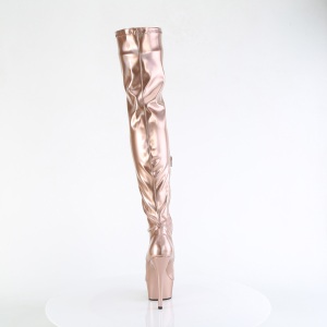 Dorato 15 cm DELIGHT-3000HWR Ologramma stivali overknee piattaforma exotic pole