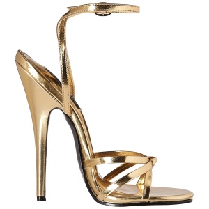 Dorato 15 cm DOMINA-108 scarpe per trans