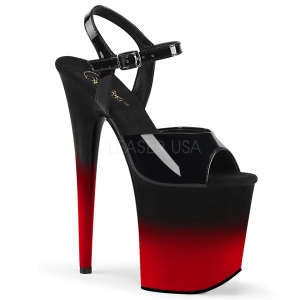 Dual Colored 20 cm FLAMINGO-809BR-H Platform High Heels Shoes