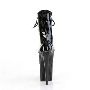 ENCHANT-1040 19 cm pleaser stivaletti tacco alto plateau neri