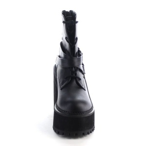 Ecopelle 12 cm ASSAULT-101 lolita gotico stivaletti suola spessa