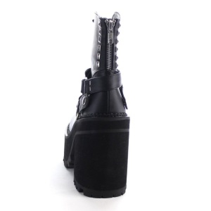 Ecopelle 12 cm ASSAULT-101 lolita gotico stivaletti suola spessa