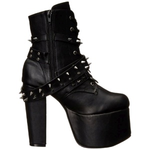 Ecopelle 14 cm TORMENT-700 lolita gotico stivaletti suola spessa