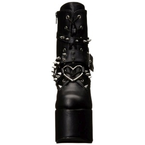 Ecopelle 14 cm TORMENT-700 lolita gotico stivaletti suola spessa