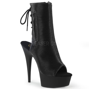 Ecopelle 15 cm DELIGHT-1018 stivaletti donna plateau