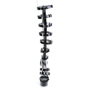 Ecopelle 15 cm DELIGHT-600-46 sandali gladiatore con plateau