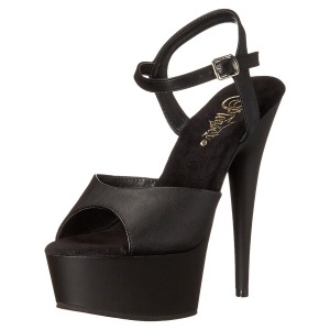 Ecopelle 15 cm DELIGHT-609 tacco alto pleaser con plateau