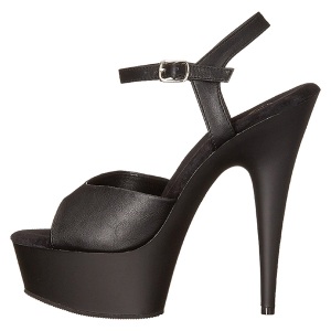 Ecopelle 15 cm DELIGHT-609 tacco alto pleaser con plateau