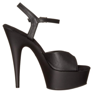 Ecopelle 15 cm DELIGHT-609 tacco alto pleaser con plateau