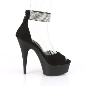 Ecopelle 15 cm DELIGHT-625 sandali pleaser con plateau