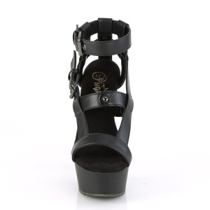 Ecopelle 15 cm DELIGHT-637 sandali gladiatore con plateau