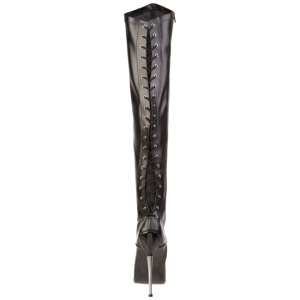 Ecopelle 16 cm DAGGER-3060 feticcio stivali alti