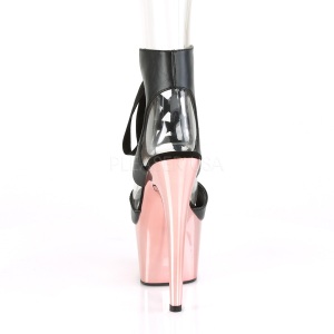 Ecopelle 18 cm ADORE-700-14 Calzature plateau con tacco cromo