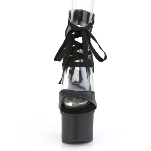 Ecopelle 18 cm ESTEEM-700-14 Sandali piattaforma con lacci alla caviglia