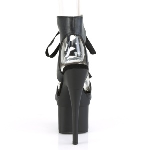 Ecopelle 18 cm ESTEEM-700-14 Sandali piattaforma con lacci alla caviglia