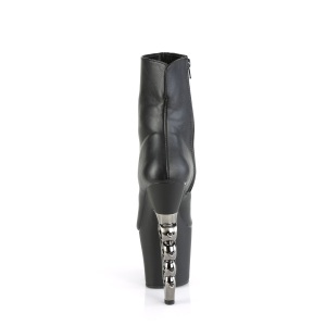 Ecopelle 18 cm IRONGRIP-1042 stivaletti con tacco alto tirapugni