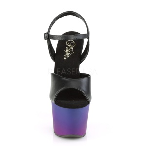 Ecopelle 18 cm SKY-309BP sandali pleaser con plateau