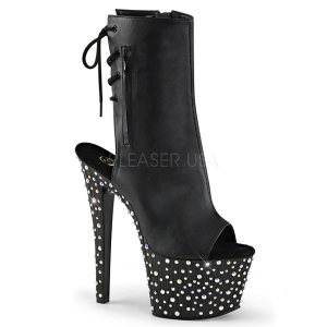 Ecopelle 18 cm STARDANCE-1018-7 stivaletti con plateau suola donna