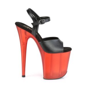 Ecopelle 20 cm FLAMINGO-809T scarpe pleaser con plateau e tacco alto