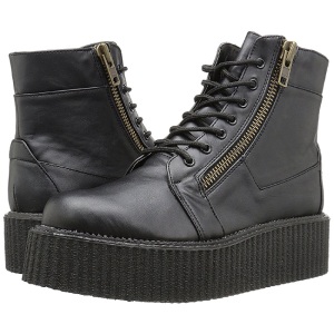 Ecopelle 5 cm CREEPER-571 Stivaletti Creepers da Uomo Plateau