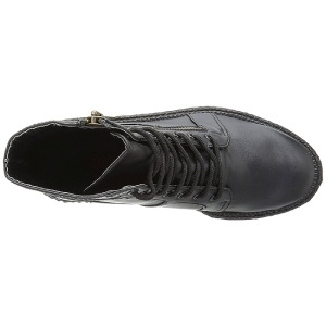 Ecopelle 5 cm CREEPER-571 Stivaletti Creepers da Uomo Plateau