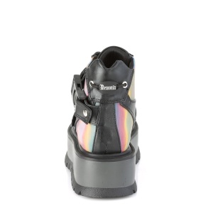 Ecopelle 5 cm SLACKER-32 stivaletti demonia con plateau