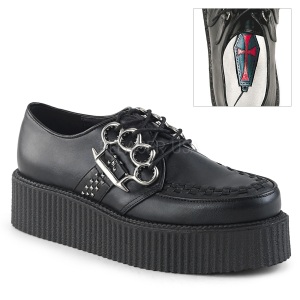 Ecopelle 5 cm V-CREEPER-516 Scarpe Creepers da Uomo