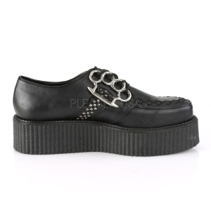Ecopelle 5 cm V-CREEPER-516 Scarpe Creepers da Uomo