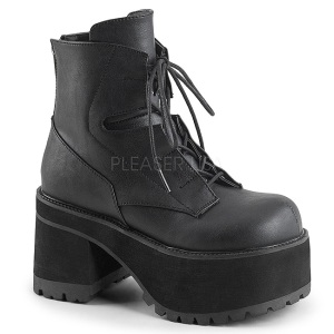 Ecopelle 9,5 cm Demonia RANGER-102 stivaletti con plateau gotico