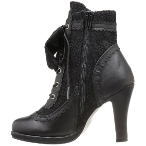 Ecopelle 9,5 cm DemoniaCult GLAM-200 lolita gotico stivaletti