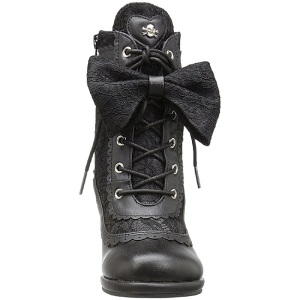 Ecopelle 9,5 cm DemoniaCult GLAM-200 lolita gotico stivaletti