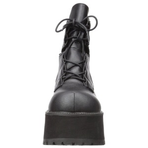 Ecopelle 9,5 cm DemoniaCult RANGER-102 stivaletti con plateau gotico