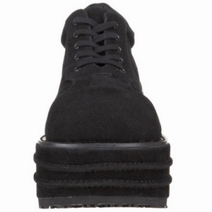 Ecopelle 9 cm TEMPO-08 Scarpe Gotico da Uomo Plateau