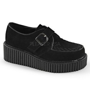 Ecopelle CREEPER-118 Scarpe Creepers da Donna Plateau