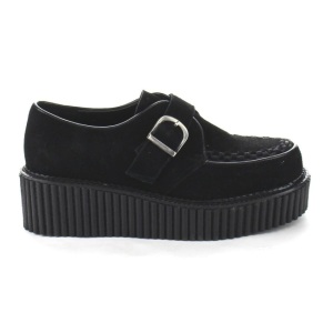 Ecopelle CREEPER-118 Scarpe Creepers da Donna Plateau