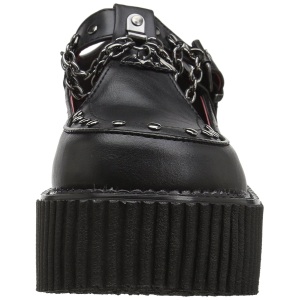 Ecopelle CREEPER-215 Scarpe Creepers da Donna Plateau