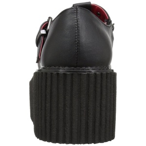 Ecopelle CREEPER-215 Scarpe Creepers da Donna Plateau