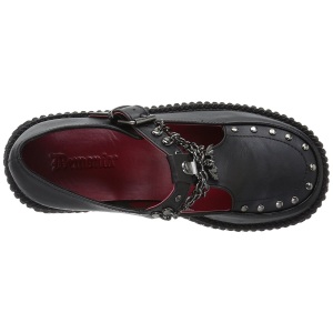 Ecopelle CREEPER-215 Scarpe Creepers da Donna Plateau