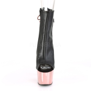 Ecopelle Dorato 18 cm Pleaser ADORE-1018 Cromo Plateau Stivaletti Donna